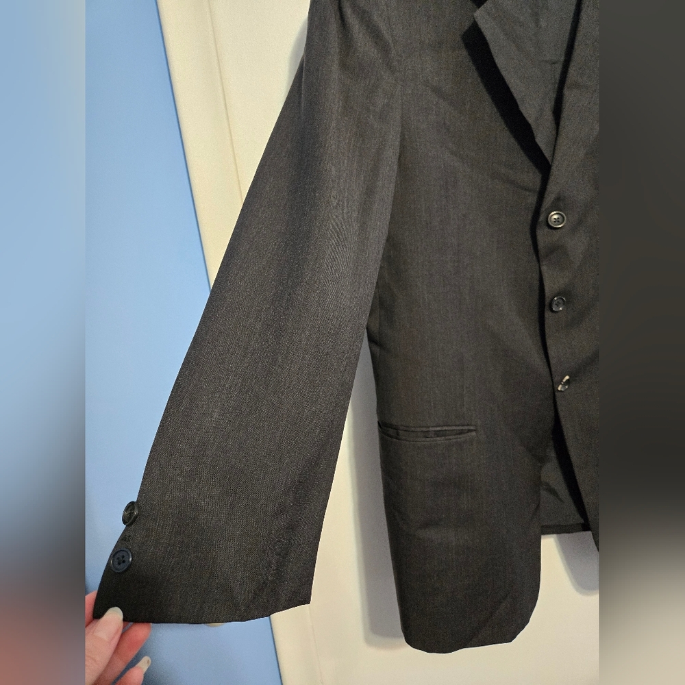 Armani Collezioni 44L Gray Blazer Sport Coat Made in Italy Mens Saks Fifth Ave - Picture 4 of 10